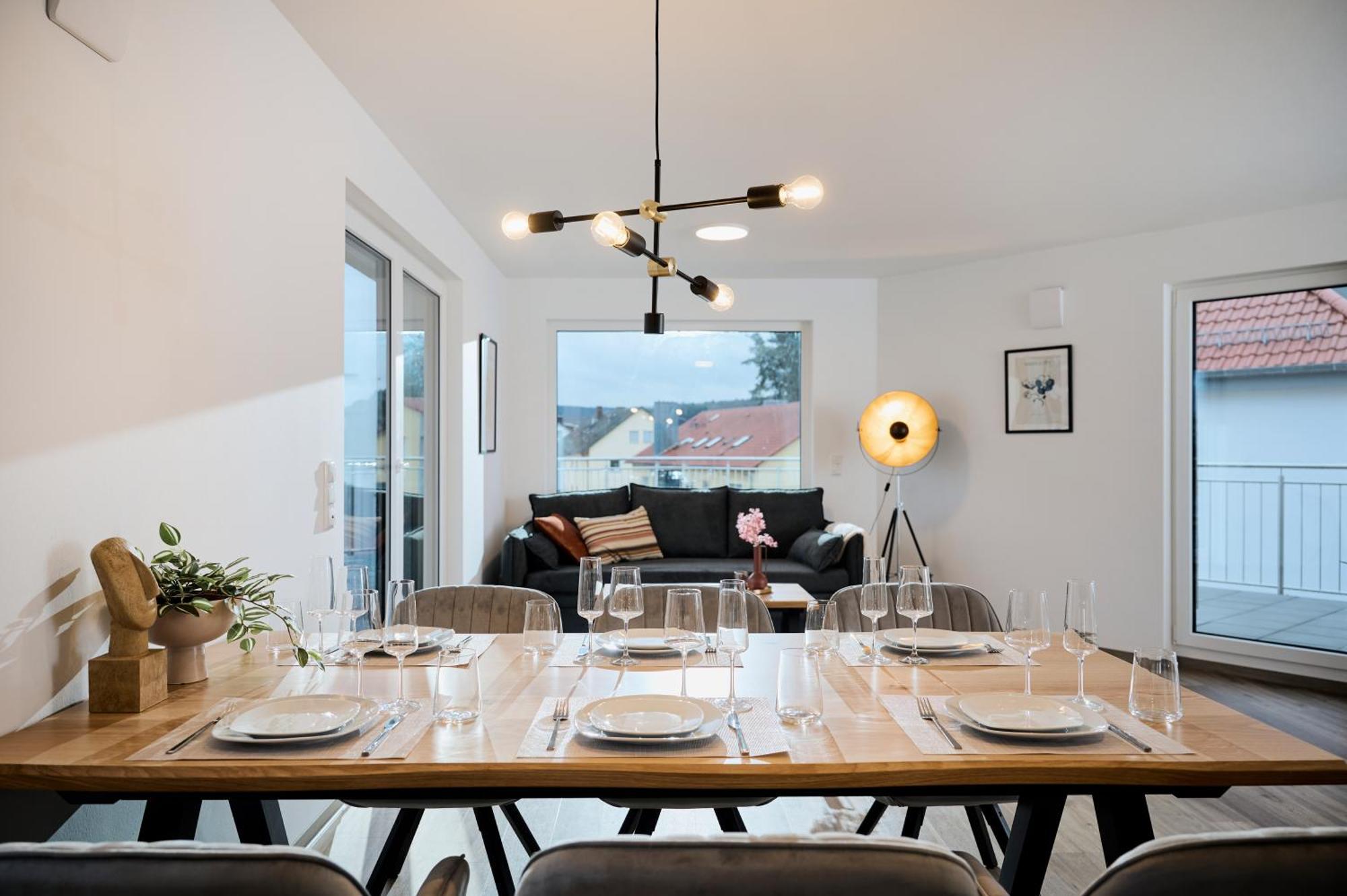 Moderne Apartments Mit Highspeed-Wlan Und Gratis-Tiefgarage Ihr Perfekter Rueckzugsort Nahe Dem Zentrum Und Der Therme I Barrierearm Bad Kissingen Exterior photo